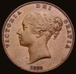 London Coins : A193 : Lot 1560 : Penny 1858 8 over 3 Peck 1515 EF