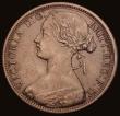 London Coins : A193 : Lot 1595 : Penny 1871 Freeman 61 dies 6+G Bold VF with some old thin scratches obverse a key date rarity in a b...