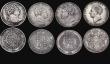 London Coins : A193 : Lot 2117 : Halfcrowns 1817, 1819, 1826, 1826, 1834, 1836, 1896, 1899 collectable bold Fine - VF