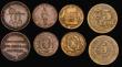 London Coins : A193 : Lot 2267 : Canada Half Penny Bank Token 1837 (UN SOU) VF, Bank of Montreal Halfpenny 1844 VF. Australia Penny T...
