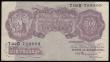 London Coins : A193 : Lot 32 : Ten Shillings Peppiatt B252 mauve emergency wartime issue 1940, replacement series T02D 758909, Pick...