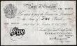 London Coins : A193 : Lot 34 : Five Pounds Peppiatt white B255 thick paper dated 30th October 1944 S/N E50 069731, VF some dirt and...