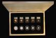 London Coins : A193 : Lot 385 : Gibraltar 2023 Lucrezia Delfini 5 coin gold set &pound;5, &pound;2, Sovereign, Half Sovereign and Qu...
