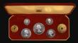 London Coins : A193 : Lot 424 : Rhodesia and Nyasaland Proof Set 1955 a 7-coin set KM#PS2 Halfcrown, Florin, Shilling, Sixpence and ...