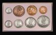 London Coins : A193 : Lot 439 : South Africa Proof Set 1923 (8 coins) Halfcrown to Farthing KM#PS2 nFDC with some toning, comes in t...