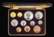 London Coins : A193 : Lot 440 : South Africa Proof Set 1954 (11 coins) KM#PS29 Gold Pound, Gold Half Pound and Crown to Farthing, nF...