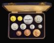 London Coins : A193 : Lot 441 : South Africa Proof Set 1960 (11 coins) Gold Pound, Gold Half Pound, and Crown to Farthing KM#PS47, n...