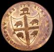 London Coins : A193 : Lot 480 : Halfpenny Birmingham undated dragoon mounted D&H 61 Choice and Prooflike with some lustre