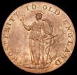 London Coins : A193 : Lot 482 : Halfpenny Norwich undated PEACE AND PLENTY, CURRENT EVERY WHERE on the edge D&H 26 AU-UNC with l...