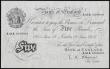London Coins : A193 : Lot 49 : Five Pounds O'Brien white B276 dated 18 June 1955 S/N A03A 024893, EF or better