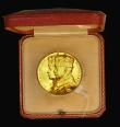 London Coins : A193 : Lot 606 : George V Silver Jubilee 1935 The Official Royal Mint Issue 32mm diameter in gold by P. Metcalfe, Eim...