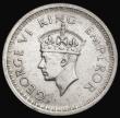 London Coins : A193 : Lot 807 : India Rupee 1945 L mintmark Lahore and with large 5 EF KM557.1