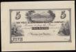 London Coins : A193 : Lot 83 : West Riding Union Banking Company (Huddersfield) 5 Pounds Proof 18xx black on white vignette of town...