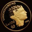 London Coins : A193 : Lot 841 : Malta 100 Liri Gold 1983 International Year of Disabled People, Obverse: Republic Emblem within circ...
