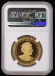 London Coins : A193 : Lot 917 : St. Helena Five Pounds Gold 2021 Three Graces Gold Proof in a 'First Day Of Issue' NGC hol...