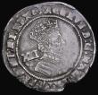 London Coins : A194 : Lot 1051 : Shilling James I Second Coinage mint mark Bell with uneven wear/strike the portrait bold in parts, h...