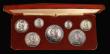 London Coins : A194 : Lot 1062 : 1887 Silver Set (6 coins, Crown - Silver 3d) the Double Florin with Roman 1 generally EF with an old...