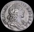 London Coins : A194 : Lot 1089 : Crown 1696 First Bust, OCTAVO edge, ESC 89, Bull 995 AVF