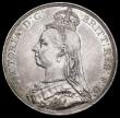 London Coins : A194 : Lot 1106 : Crown 1889 ESC 299, Bull 2589 AU with an even old tone 