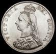 London Coins : A194 : Lot 1152 : Double Florin 1887 Arabic 1 ESC 394, Bull 2695 bright GEF/UNC