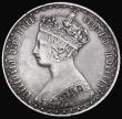 London Coins : A194 : Lot 1199 : Florin 1865 Die Number 32 no stop after date Bull 2857 GVF/EF once cleaned now retoning