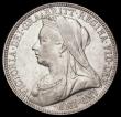 London Coins : A194 : Lot 1205 : Florin 1897 ESC 881, Bull 2967 Bright EF
