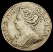 London Coins : A194 : Lot 1243 : Guinea 1711 Anne, Post-Union issue, third draped bust left, reverse with crowned cruciform shields, ...