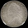 London Coins : A194 : Lot 1292 : Halfcrown 1745 LIMA ESC 605, Bull 1687 NGC AU55