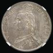 London Coins : A194 : Lot 1317 : Halfcrown 1891 ESC 724, Bull 2776 Unc with a rich a pleasing tone graded MS63 by NGC desirable thus