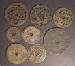 London Coins : A194 : Lot 1935 : China Medium Cash style Amulets with diameters ranging from 40mm to 70 mm un-attributed and bought a...