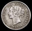 London Coins : A194 : Lot 498 : Canada 5 Cents 1875H Small Date, KM#2, Victoria, obverse young laureate head left, reverse crowned d...