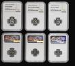 London Coins : A194 : Lot 504 : Ceylon a 6-coin set 1963 VIP Proofs/Proofs of record in NGC Holders comprising 50 Cents KM#132 PF68 ...