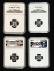 London Coins : A194 : Lot 574 : Iceland VIP Proof Set 1946 (4 coin set) London Mint in NGC Holders Eyrir PF65RB, 5 Aurar PF65RB, 10 ...