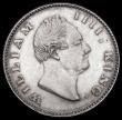 London Coins : A194 : Lot 587 : India Half Rupee 1835 with F incuse on truncation EF