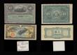 London Coins : A194 : Lot 71 : China,. Japanese Military 5 Yen with the two flying birds obverse Unc, Germany Notgeld Verbands Sudd...