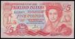 London Coins : A194 : Lot 76 : Falkland Islands 5 Pounds dated 16-6-1983 Pick 12a Unc
