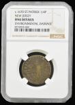 London Coins : A194 : Lot 764 : USA New Jersey Colonial Farthing 1670 St Patrick (GSID 409) in a NGC Holder FINE DETAILS ENVIRONMENT...