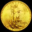 London Coins : A194 : Lot 776 : USA Twenty Dollars 1913D Saint-Gaudens Double Eagle, Denver Mint, Liberty standing facing holding a ...