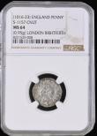 London Coins : A194 : Lot 808 : Penny Cnut Quatrefoil type S.1157 London Mint moneyer BRIHTFERTH Choice and graded MS64 by NGC